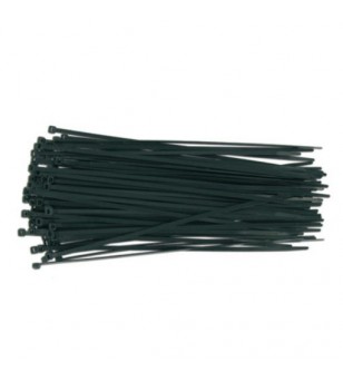 Attache rapide plastique noir 300mm (100 pcs)