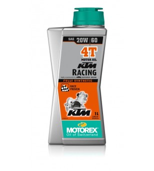 Huile moteur MOTOREX KTM Racing 4T 20W60 synthétique 1L/4L