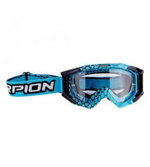 Scorpion lunettes de cross OLD Bleu cyan - Noir