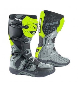 FALCO LEVEL Bottes Gris-Jaune Fluo