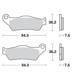 Plaquettes de frein racing série GasGas/Husa/Hva/Ktm/Sherco/Tm