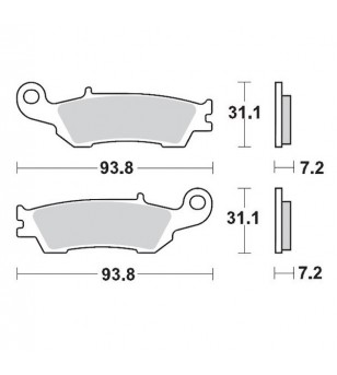 Plaquettes de frein racing série Fantic/Yamaha