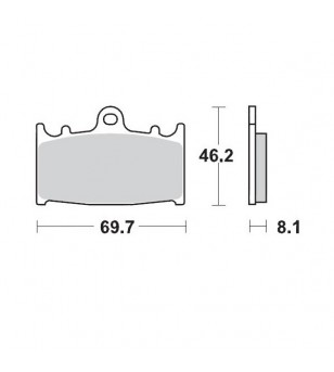 Plaquettes de frein racing GP SinderPRO étrier 4 piston Moto-Master ONLY