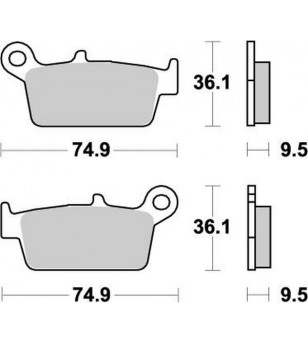 Plaquettes de frein Nitro GasGas/Hon/Kawa/Suzu/Tm/Yam