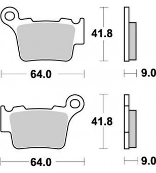 Plaquettes de frein Nitro Ktm/Hva/GasGas/Sherco/Swm