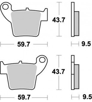 Plaquettes de frein Nitro Fantic/Honda/Tm