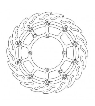 Disque de frein Supermoto Racing Flame 320mm Hva/Swm